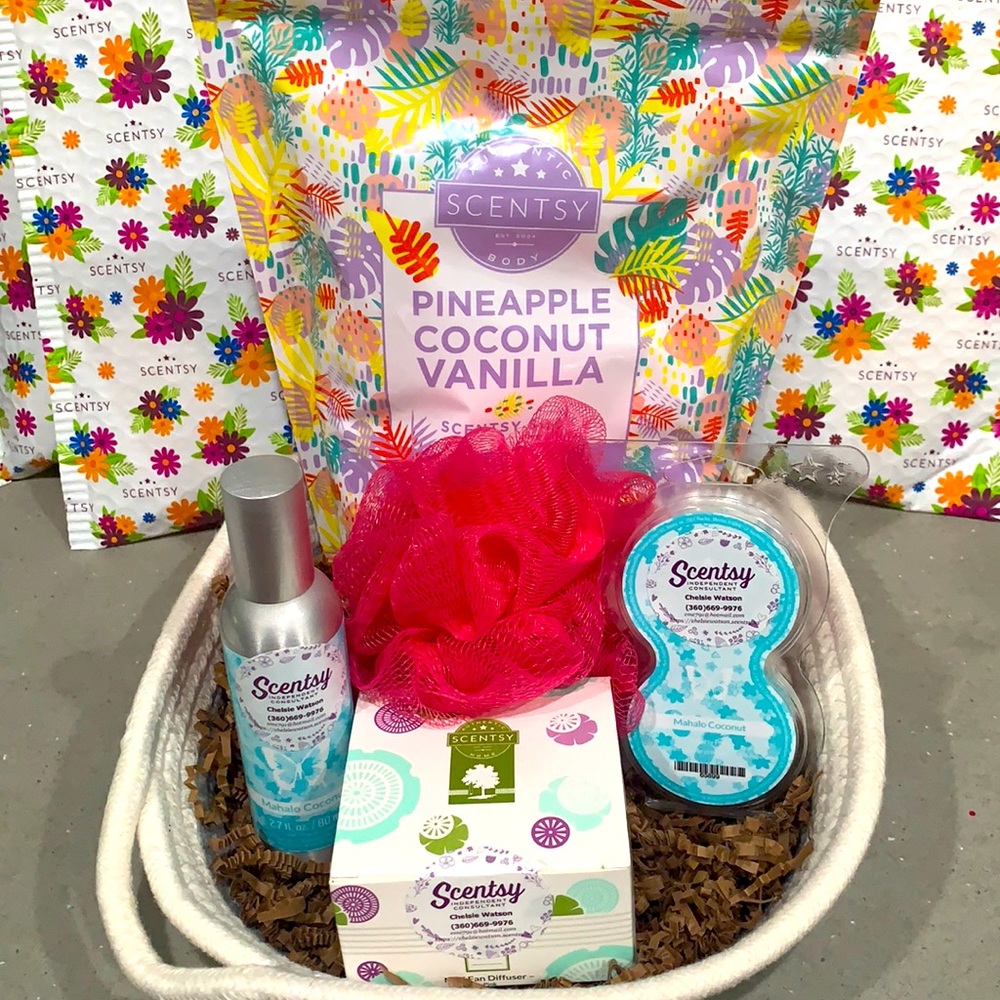 Scentsy basket with diffuser.